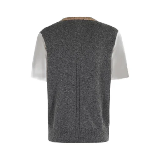 Colorblock Short Sleeve Sweater