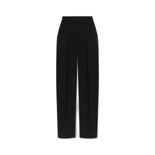 Pleated Wide-Leg Trousers