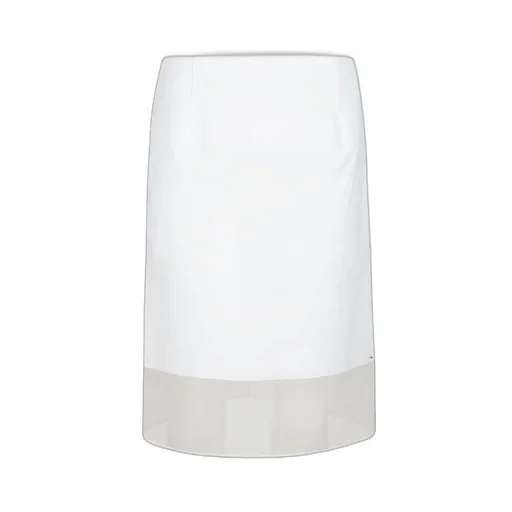 Midi Skirt With Sheer Hem