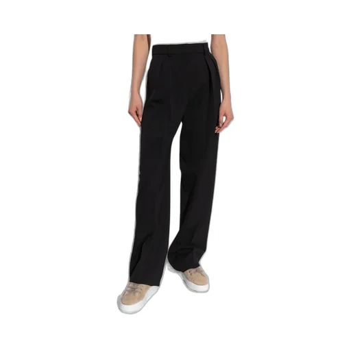 Pleated Wide-Leg Trousers
