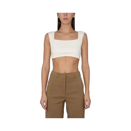 Cropped Square Neck Tank Top