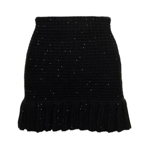 Mini Skirt With Ruffle Hem