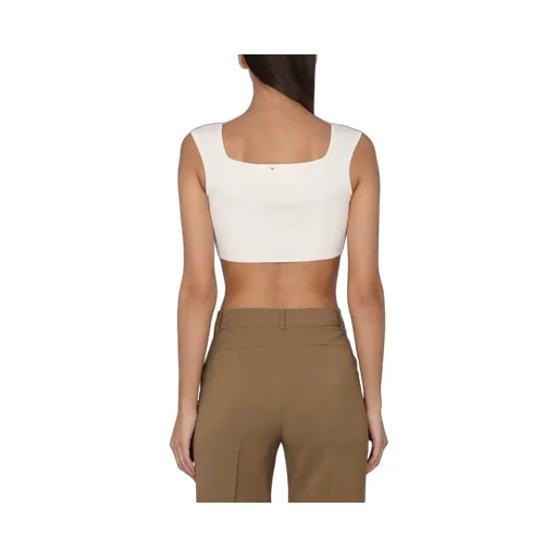 Cropped Square Neck Tank Top