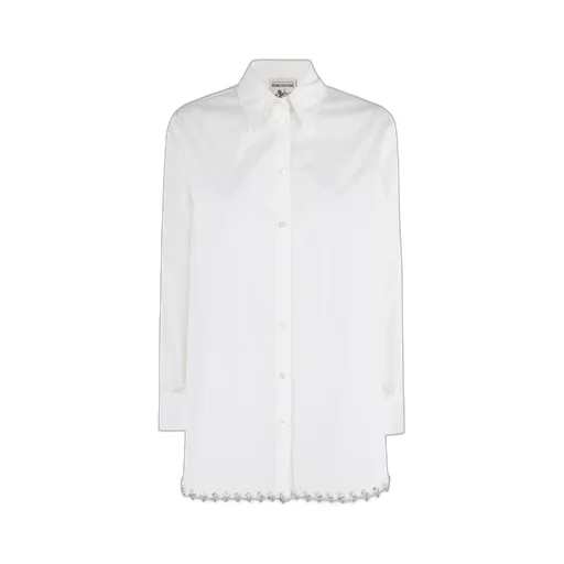 Shirt With Embellished Hem