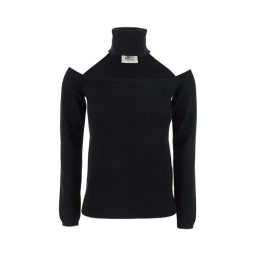 Turtleneck Cold Shoulder Sweater