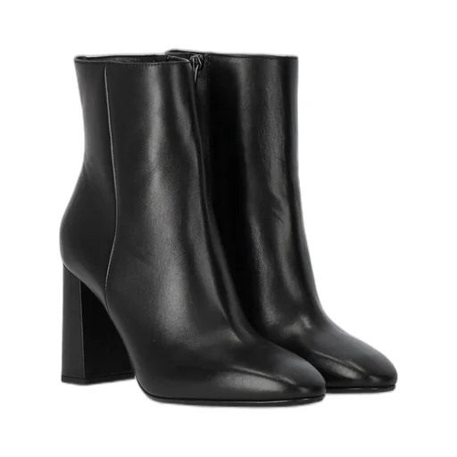 Pointed Toe Block Heel Ankle Boots