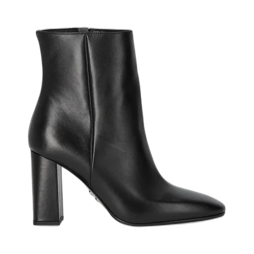 Pointed Toe Block Heel Ankle Boots
