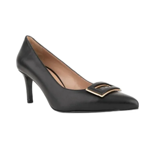 Pointed Toe Pump With Buckle Detail