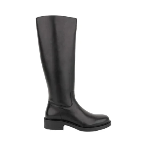 Knee-High Leather Boots