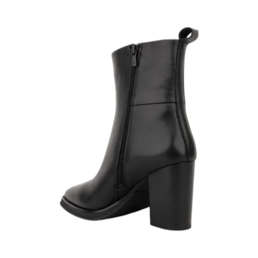 Pointed Toe Block Heel Booties