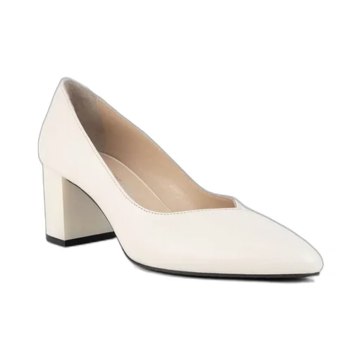 Pointed Toe Block Heel Pumps
