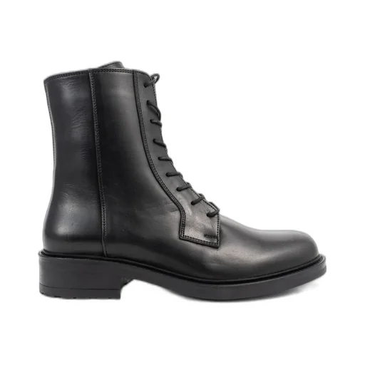 Lace-Up Leather Boots