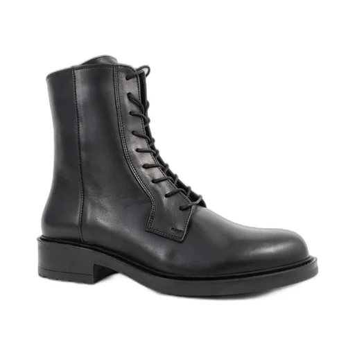 Lace-Up Leather Boots