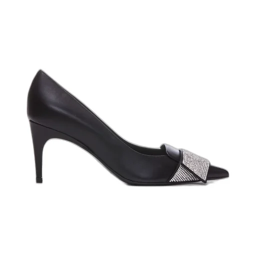 Pumps With Rhinestone Buckle