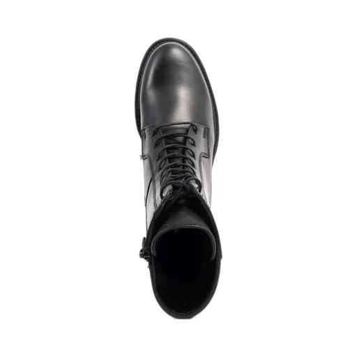 Lace-Up Leather Boots