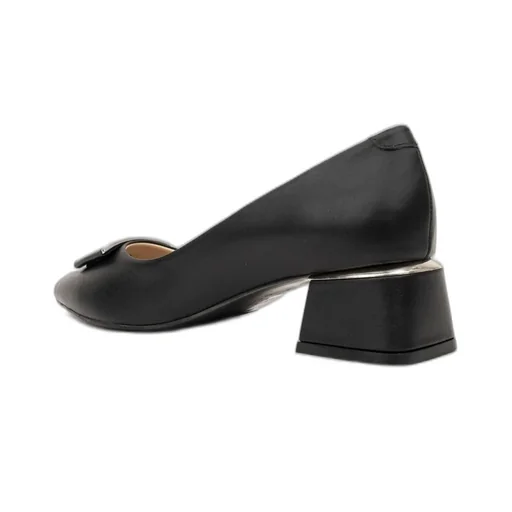 Pointed Toe Block Heel Pumps