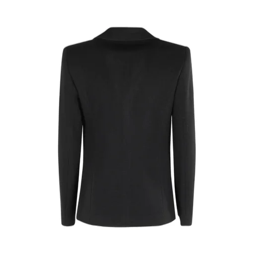 Single-Breasted Wool Blend Blazer