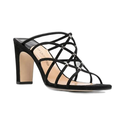 Strappy Heeled Mules