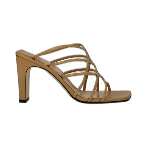 Strappy Heeled Mules