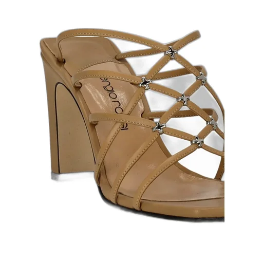 Strappy Heeled Mules