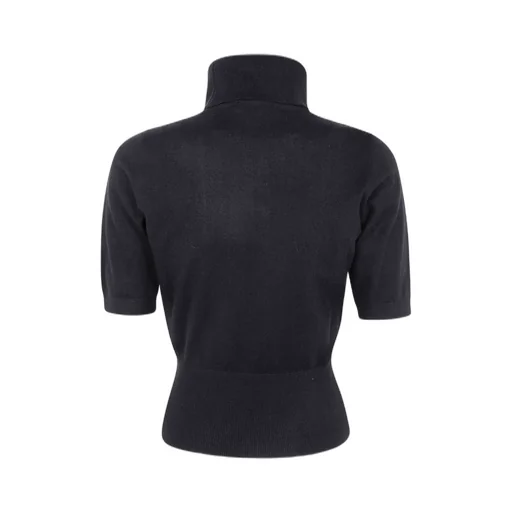 Turtleneck Sweater With Rhinestone Embellishment