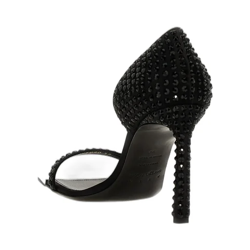 Crystal-Embellished Stiletto Sandals