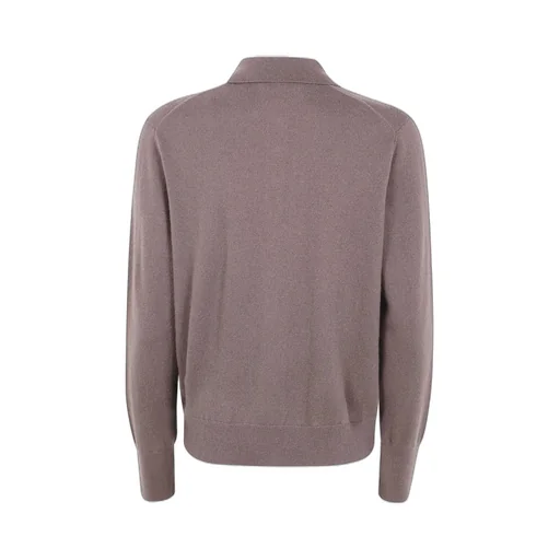 Long-Sleeve Polo Sweater