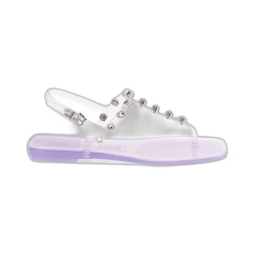 Flat Sandals With Crystals