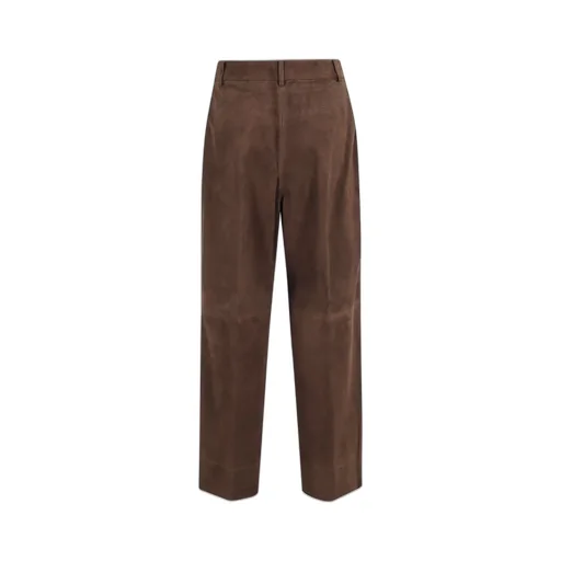 High-Waisted Pleated Trousers