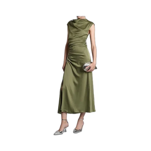 Draped Midi Dress