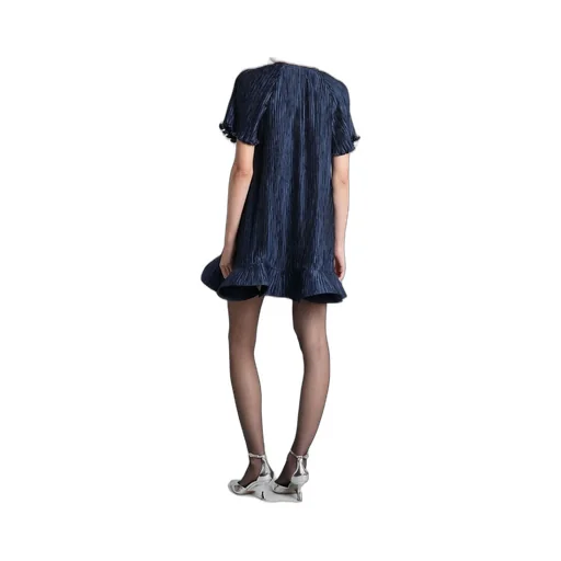 Pleated Mini Dress
