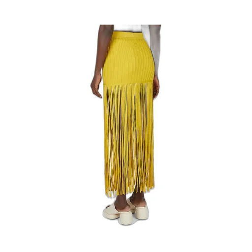 Fringed Maxi Skirt