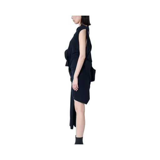 Asymmetrical Draped Dress