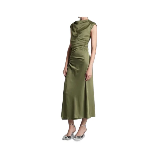 Draped Midi Dress
