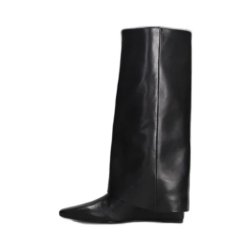 Knee-High Boots With Fringe