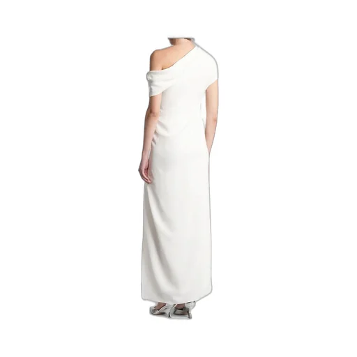 One-Shoulder Gown With High Slit
