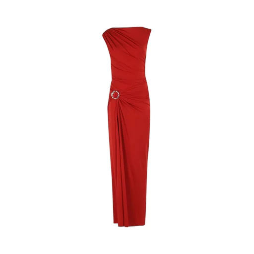 One-Shoulder Draped Gown