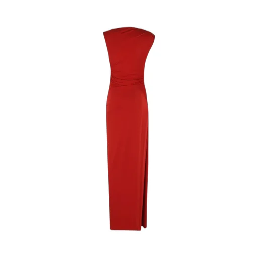 One-Shoulder Draped Gown