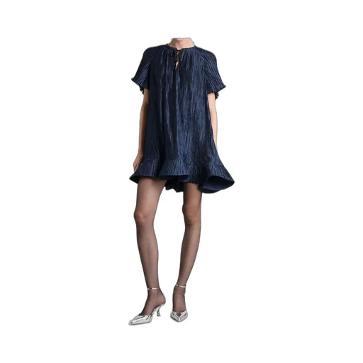 Pleated Mini Dress