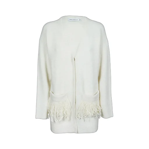 Cardigan With Fringe Pockets
