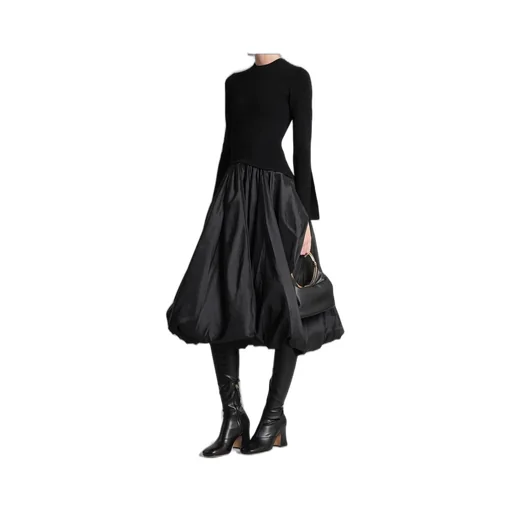 Balloon Hem Dress