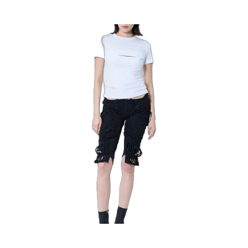 Distressed Cut-Out Leggings