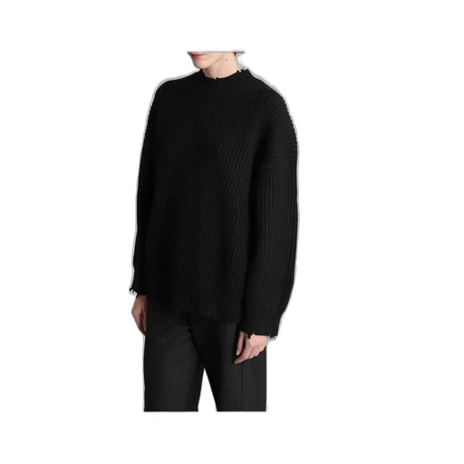 Ribbed Mock Neck Sweater