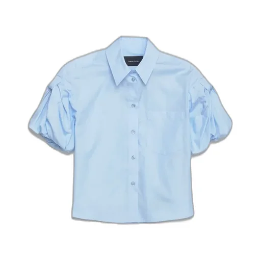 Shirt With Gathered Sleeves