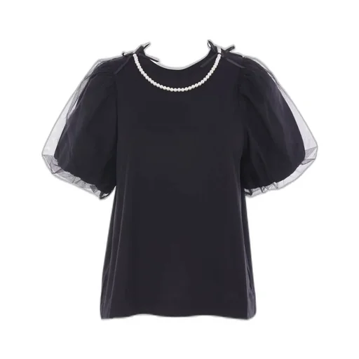 Top With Pearl Necklace