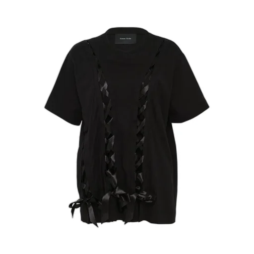 T-Shirt With Lace-Up Detail
