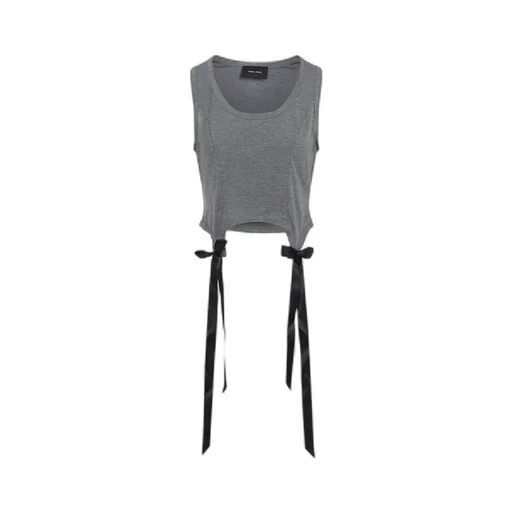 Sleeveless Top With Tie Detail