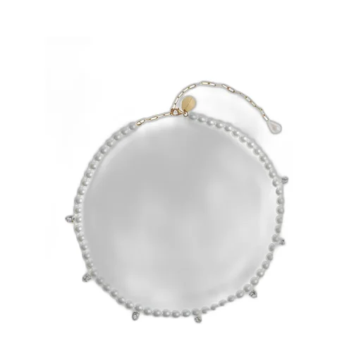 Pearl And Crystal Necklace