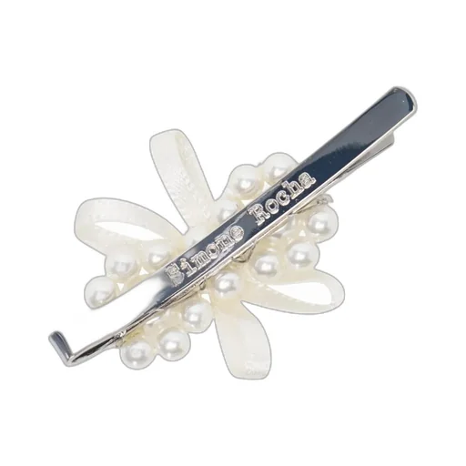 Pearl And Ribbon Hair Clip