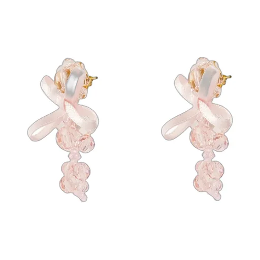 Beaded Bow Earrings